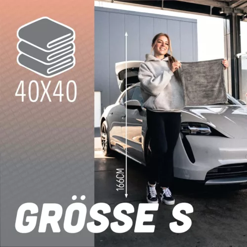 NukeGuys Gamma Dryer XXL – prosop de uscare auto 40x40 cm, gri închis