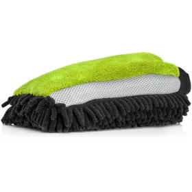   NukeGuys 3in1 – mănușă de spălare din microfibră XL, verde