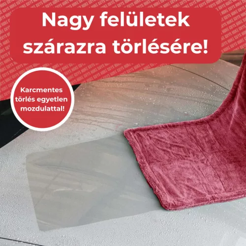 NukeGuys Gamma Dryer XXL – prosop de uscare auto 50x80 cm, roșu