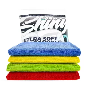   ChemicalWorkz ShinyFreaks – set de 4 lavete din microfibră 40x40 cm