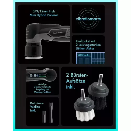 ChemicalWorkz EVO Mini – mini mașină de polish cu acumulator