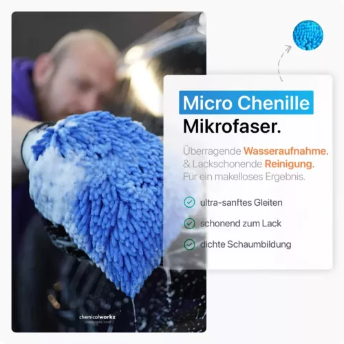 ChemicalWorkz Chenille Wash Mitt – mănușă de spălare 26x17 cm