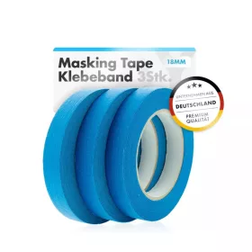   ChemicalWorkz Masking Tape – bandă de mascare 18mm x 50m, 3 buc.