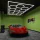 CarZoneShop Hexagon LED – iluminat pentru atelier, 15 piese