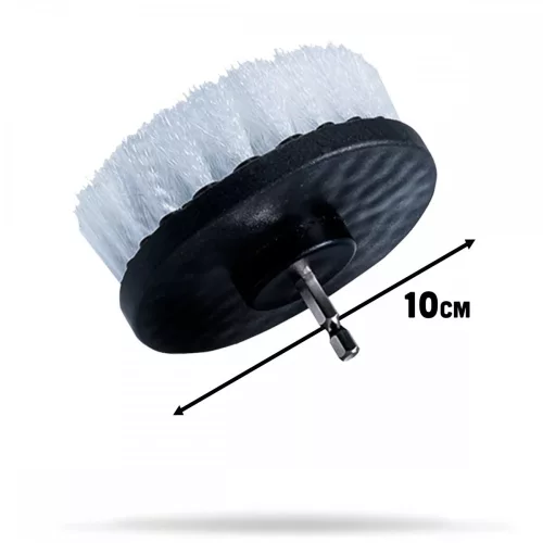 CarZoneShop – perie de tapițerie pentru bormașină, 10 cm