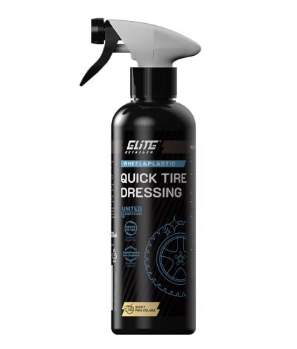Soluție pentru tratarea cauciucului Elite Detailer Quick Tire Dressing 500ml cu efect satinat și protecție SiO₂