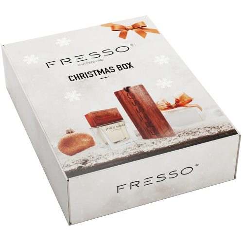 Fresso Snow Pearl – Set Cadou Parfum Auto de Crăciun