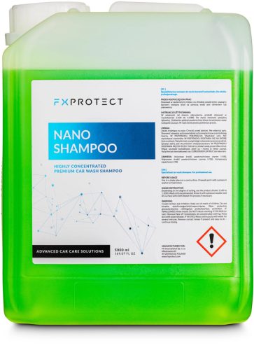FX Protect Nano Shampoo 5L – șampon auto pH neutru pentru detailing profesional