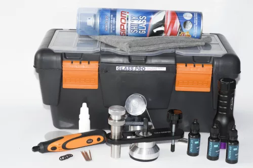 Glass Pro Start – kit pentru reparat parbrize cu accesorii