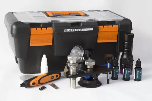 Glass Pro Kit avansat – pentru reparat parbrize, rezină 3x15 ml