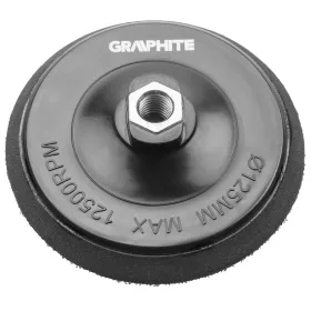 GRAPHITE Taler de polish cu arici, filet M14, 125 mm