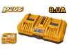 INGCO – încărcător dublu pentru acumulatori P20S, 8,0 A 20 V