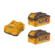 Set de acumulatori și încărcător INGCO 20 V – 2 x 4,0 Ah + 4,0 A