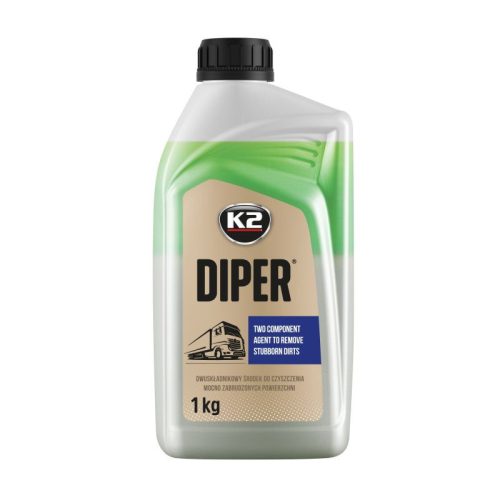 K2 Diper 1L – soluție alcalină concentrată pentru prespălare auto profesională