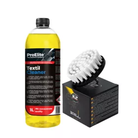   ProElite Textil Cleaner + perie K2 BrillPro – set pentru tapițerie 1 l