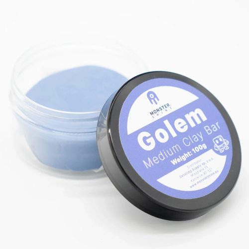 Monster Shine Golem Medium – Guma Auto-Cosmetică pentru Curățarea Adâncă a Vopselei 100g