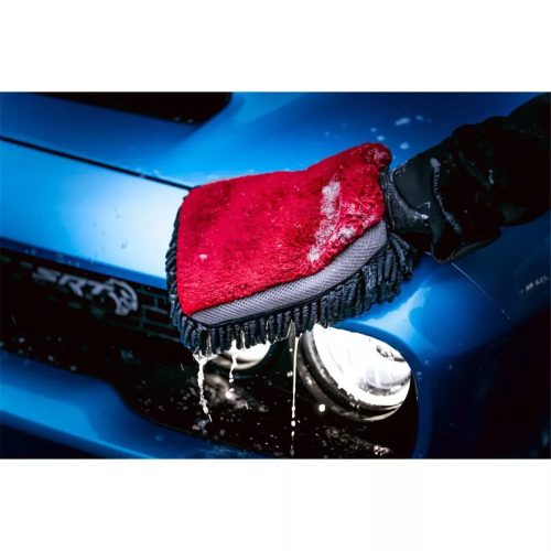 Mănușă Nuke Guys 3in1 Roșie folosită pentru curățarea caroseriei auto