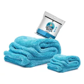   NukeGuys Gamma Dryer – set prosoape de uscare auto 50x80 + 40x40 cm, albastru deschis