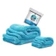 NukeGuys Gamma Dryer – set prosoape de uscare auto 50x80 + 40x40 cm, albastru deschis