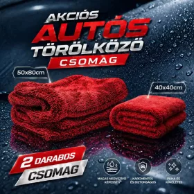   NukeGuys Gamma Dryer – set prosoape uscare auto Red (50×80 + 40×40), 1400 GSM