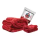 NukeGuys Gamma Dryer – set prosoape de uscare auto 50x80 + 40x40 cm, roșu
