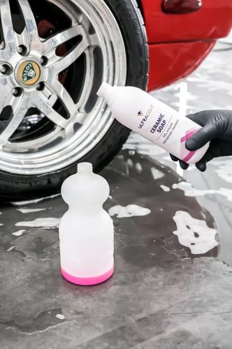 Șampon Elite Detailer Ceramic aplicat pe jante – efect ceramic și luciu