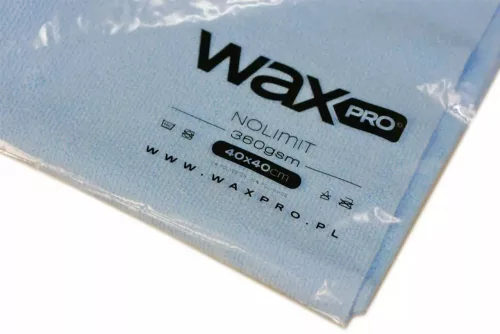 WaxPro NoLimit Blue – lavetă din microfibră 40x40 cm, 360 gsm