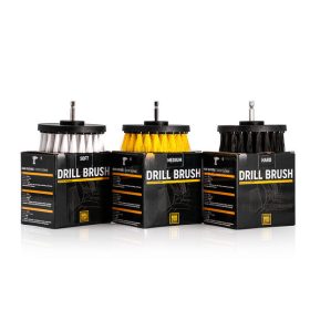   Work Stuff Drill Brush Pack - Pachet de 3 perii montate pe burghiu