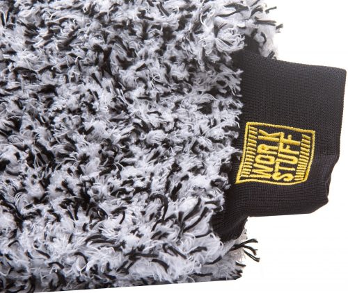 Detaliu textură microfibră Work Stuff Wash Mitt pentru spălare auto