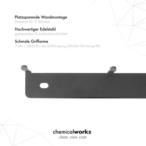 ChemicalWorkz suport de perete pentru 6 perii 49,5 cm